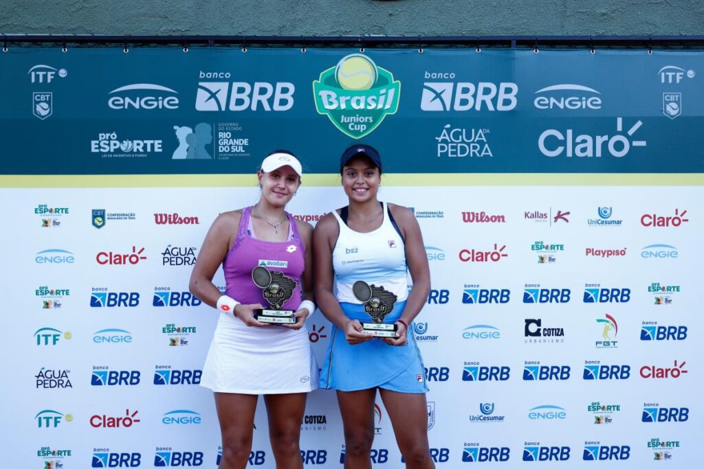 Nauhany Silva é campeã de duplas da Brasil Juniors Cup e levanta o maior título juvenil da carreira