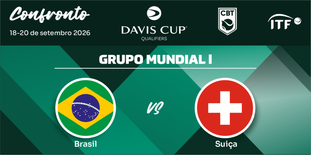 Brasil enfrenta a Suíça em casa pelo Grupo Mundial I da Copa Davis
